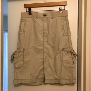 light khaki cargo skirt